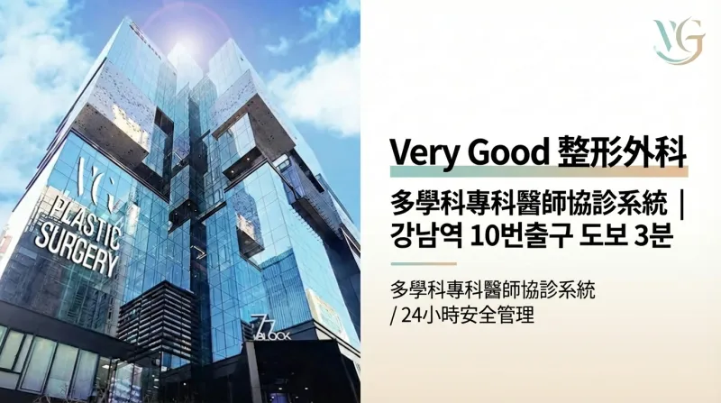 Very Good 整形外科 - 多學科協診 24小時安全管理 江南整形外科