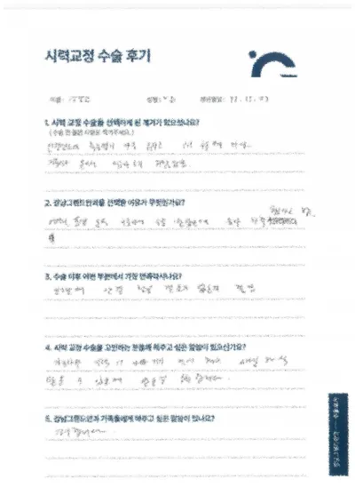 擺脫不舒服的眼鏡，感覺真好。